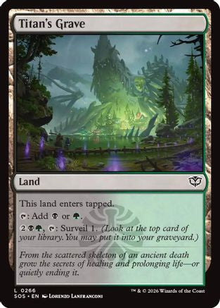 Titan's Grave (SOS-266) - [Secrets of Strixhaven] Foil