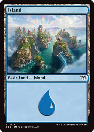 Island (0275) (SOS-275) - [Secrets of Strixhaven] Foil