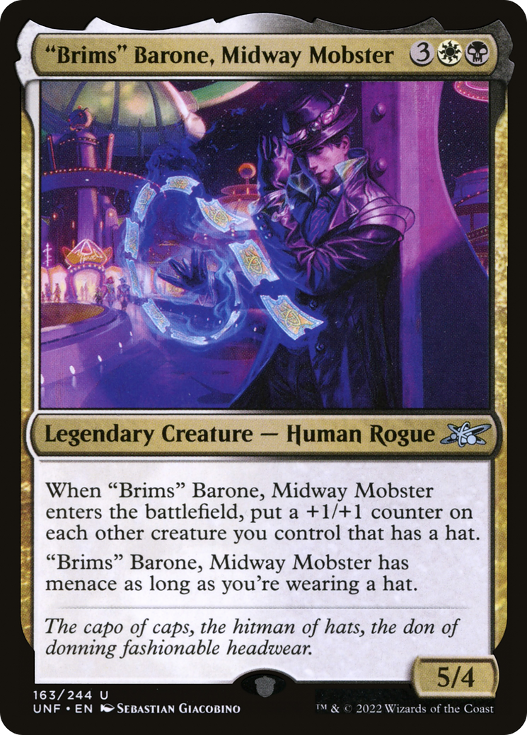"Brims" Barone, Midway Mobster (UNF-163) - [Unfinity]