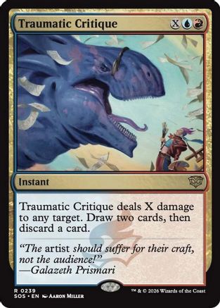 Traumatic Critique (SOS-239) - [Secrets of Strixhaven] Foil
