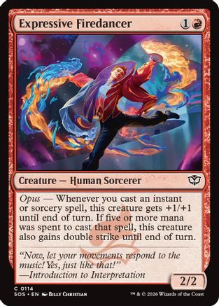 Expressive Firedancer (SOS-114) - [Secrets of Strixhaven] Foil