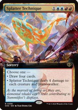 Splatter Technique (Extended Art) (SOS-356) - [Secrets of Strixhaven] Foil