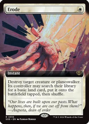 Erode (Extended Art) (SOS-310) - [Secrets of Strixhaven]