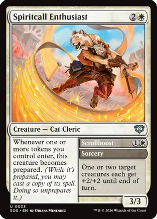 Spiritcall Enthusiast (SOS-033) - [Secrets of Strixhaven] Foil