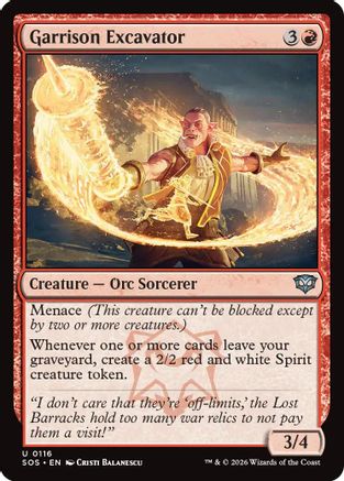 Garrison Excavator (SOS-116) - [Secrets of Strixhaven] Foil