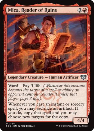 Mica, Reader of Ruins (SOS-124) - [Secrets of Strixhaven]