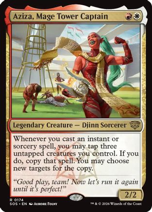 Aziza, Mage Tower Captain (SOS-174) - [Secrets of Strixhaven] Foil