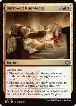 Borrowed Knowledge (SOS-178) - [Secrets of Strixhaven] Foil