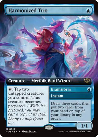 Harmonized Trio (Extended Art) (SOS-317) - [Secrets of Strixhaven]