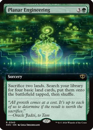 Planar Engineering (Extended Art) (SOS-340) - [Secrets of Strixhaven] Foil