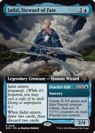 Jadzi, Steward of Fate (Extended Art) (SOS-318) - [Secrets of Strixhaven] Foil