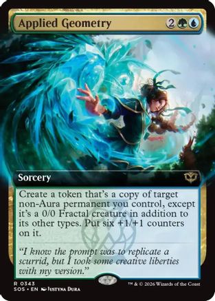 Applied Geometry (Extended Art) (SOS-343) - [Secrets of Strixhaven] Foil