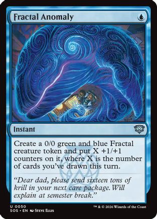 Fractal Anomaly (SOS-050) - [Secrets of Strixhaven] Foil