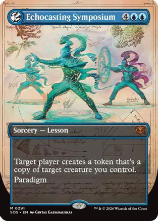 Echocasting Symposium (Borderless) (SOS-291) - [Secrets of Strixhaven] Foil