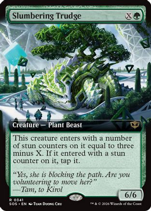 Slumbering Trudge (Extended Art) (SOS-341) - [Secrets of Strixhaven]