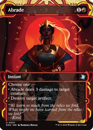 Abrade (SOA-037) - [Secrets of Strixhaven: Mystical Archive] Foil