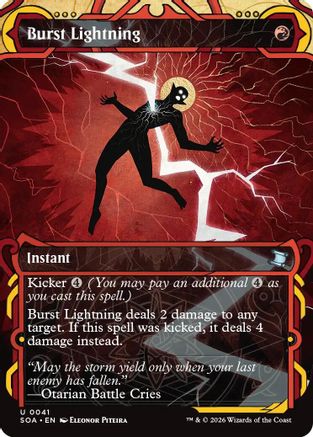 Burst Lightning (SOA-041) - [Secrets of Strixhaven: Mystical Archive] Foil