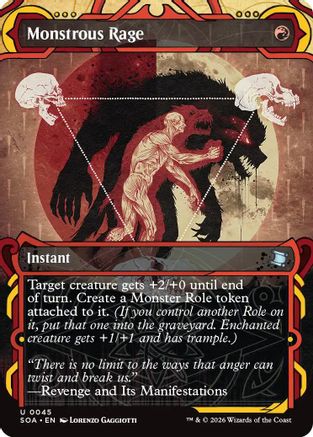 Monstrous Rage (SOA-045) - [Secrets of Strixhaven: Mystical Archive] Foil