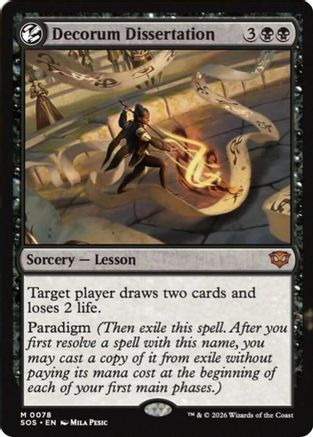Decorum Dissertation (SOS-078) - [Secrets of Strixhaven] Foil