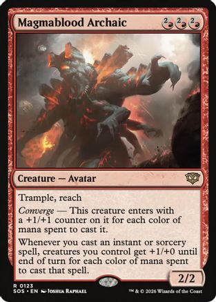 Magmablood Archaic (SOS-123) - [Secrets of Strixhaven] Foil
