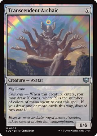 Transcendent Archaic (SOS-005) - [Secrets of Strixhaven] Foil