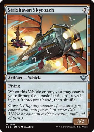 Strixhaven Skycoach (SOS-252) - [Secrets of Strixhaven] Foil