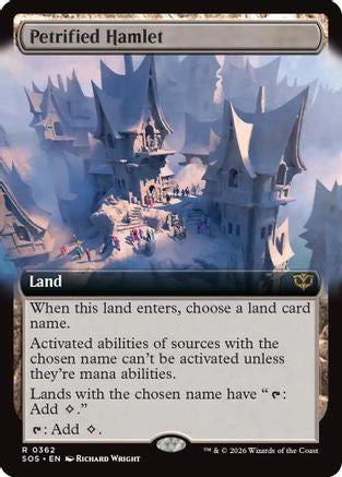 Petrified Hamlet (Extended Art) (SOS-362) - [Secrets of Strixhaven]