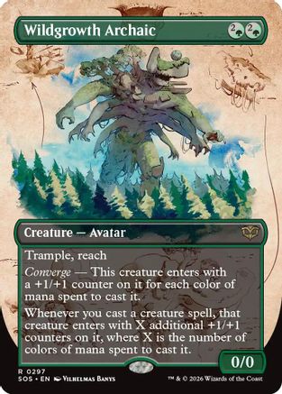 Wildgrowth Archaic (Borderless) (SOS-297) - [Secrets of Strixhaven] Foil