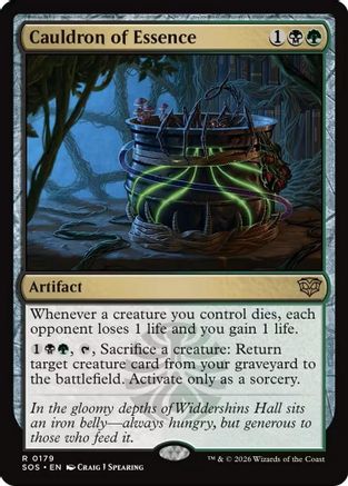 Cauldron of Essence (SOS-179) - [Secrets of Strixhaven] Foil