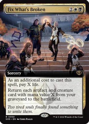 Fix What's Broken (Extended Art) (SOS-350) - [Secrets of Strixhaven]