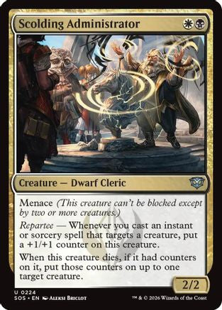 Scolding Administrator (SOS-224) - [Secrets of Strixhaven] Foil