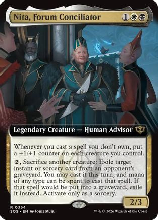 Nita, Forum Conciliator (Extended Art) (SOS-354) - [Secrets of Strixhaven] Foil
