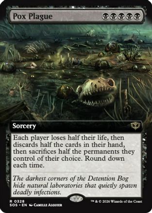Pox Plague (Extended Art) (SOS-328) - [Secrets of Strixhaven] Foil