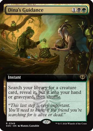 Dina's Guidance (Extended Art) (SOS-349) - [Secrets of Strixhaven]