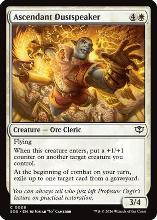 Ascendant Dustspeaker (SOS-008) - [Secrets of Strixhaven] Foil