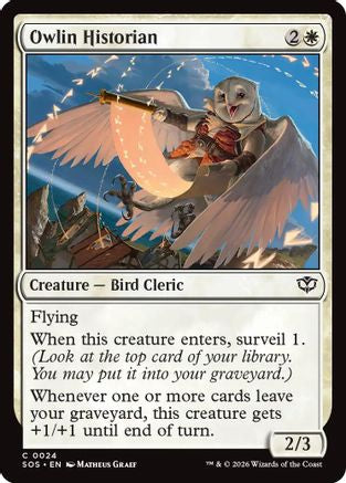 Owlin Historian (SOS-024) - [Secrets of Strixhaven] Foil