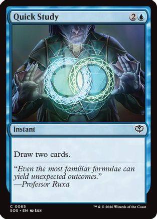 Quick Study (SOS-065) - [Secrets of Strixhaven] Foil