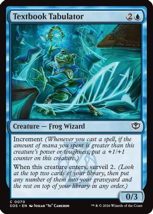 Textbook Tabulator (SOS-070) - [Secrets of Strixhaven] Foil
