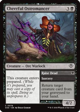 Cheerful Osteomancer (SOS-076) - [Secrets of Strixhaven] Foil