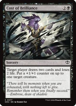 Cost of Brilliance (SOS-077) - [Secrets of Strixhaven]