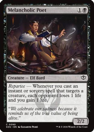 Melancholic Poet (SOS-090) - [Secrets of Strixhaven] Foil