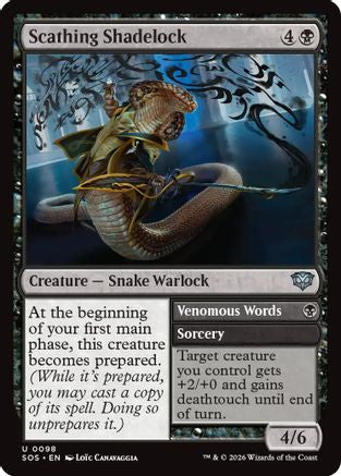 Scathing Shadelock (SOS-098) - [Secrets of Strixhaven] Foil
