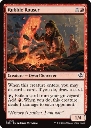 Rubble Rouser (SOS-128) - [Secrets of Strixhaven] Foil
