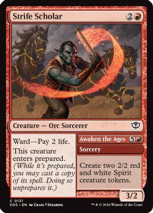 Strife Scholar (SOS-131) - [Secrets of Strixhaven] Foil