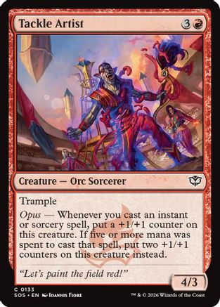 Tackle Artist (SOS-133) - [Secrets of Strixhaven] Foil