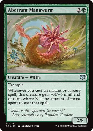 Aberrant Manawurm (SOS-138) - [Secrets of Strixhaven] Foil