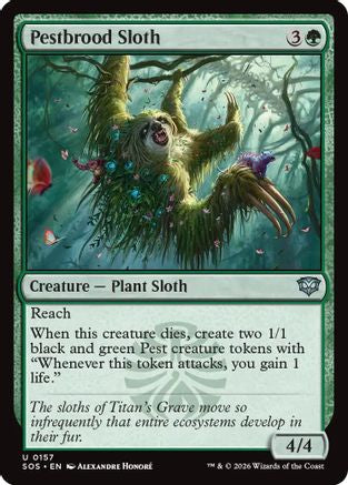 Pestbrood Sloth (SOS-157) - [Secrets of Strixhaven]