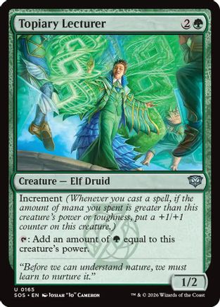 Topiary Lecturer (SOS-165) - [Secrets of Strixhaven] Foil