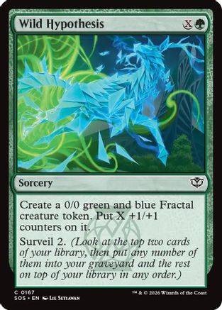 Wild Hypothesis (SOS-167) - [Secrets of Strixhaven] Foil