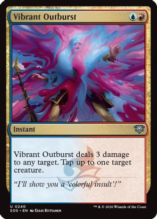 Vibrant Outburst (SOS-240) - [Secrets of Strixhaven] Foil
